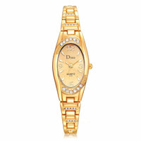 Women's Rose Gold Plated Elegant Rhinestone  Watch - sparklingselections