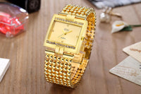 Womens Full Stainless Steel Quartz Watch - sparklingselections