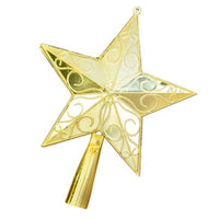 Merry Christmas Christmas Tree Top Sparkle Stars Hang Xmas Decoration Ornament - sparklingselections
