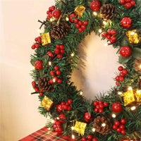 Christmas Door Ornament Large Wreath With Bells - sparklingselections