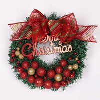 Christmas Window Door Decorations wreath Powder Ball Christmas Ornament - sparklingselections