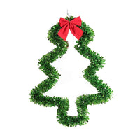 Christmas Tree Decorations With Red Bowknot Bar - sparklingselections