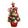 Artificial Flocking Christmas Tree Multicolor Holiday Xmas Window Decor