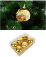 6Pcs Christmas Balls Xmas Tree Decorations Hanging Ornament For Christmas - sparklingselections