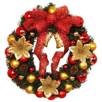 40cm Christmas Large Wreath Decoration Door Wall Ornament - sparklingselections