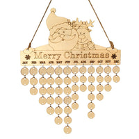 Wood Birthday Reminder Board Birch Ply Plaque Sign Merry Christmas - sparklingselections
