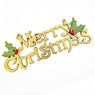 Christmas Tree Decoration Shiny Merry Letter Card for Xmas
