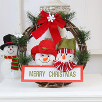 30cm Christmas Large Wreath Door Wall Ornament Garland Decoration - sparklingselections