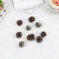 9 Pcs Christmas Ornament Pine Cones - sparklingselections