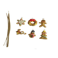 6 Pieces Christmas Tree Pendant Decoration Ornament - sparklingselections