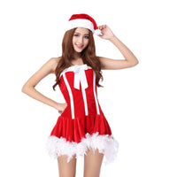 Women Dress Fun Christmas Costume Red Dress - sparklingselections