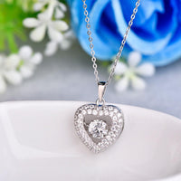Women  Heart Necklaces Pendant - sparklingselections