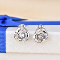 Women's Choice Silver Stud Beautiful Earrings - sparklingselections