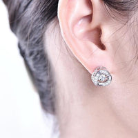 Silver Stud Earrings for Women - sparklingselections