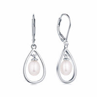 Ladies Jewelry Silver Long Earrings - sparklingselections
