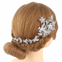 Bridal Comb Leaf Flower Butterfly Hair Comb For Wedding - sparklingselections