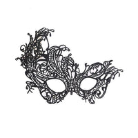 Lace Mask Halloween Black Cutout Prom Party Mask - sparklingselections