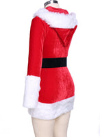 Sexy Unique Christmas Costume Winter Dresses With Belt - sparklingselections