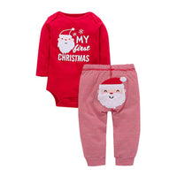 Newborn Infant Baby Romper Santa Claus Costume Outfit - sparklingselections