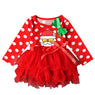 Kids Baby Girls Long Sleeve Clothes Christmas Party Dresses