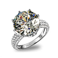 Silver Heart Engagement Wedding Ring For Women - sparklingselections