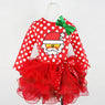 Kids Baby Polka Dot Lace Bow children's Clothes sets Christmas costume