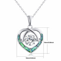 Wedding Heart Necklaces for Women - sparklingselections