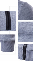 Men Zipper Design Long Sleeve Winter Hoodie - sparklingselections