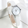 New Simple Women Business White Leather Strap Watch