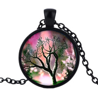 Simple Style Colorful Dreamlike Tree of Life pattern Pendant Necklace for Women - sparklingselections