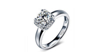 Square Unique Shape Engagement Wedding Rings For Women - sparklingselections