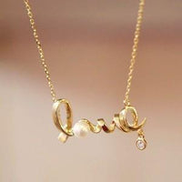 Gently Around The Word Love Chic Love Choker Necklace - sparklingselections