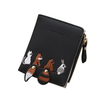 New Women's Cute Animals Embroidery Short Wallet for Women - sparklingselections