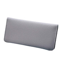 New Fashion Women Solid Color Long Design Leather Wallet - sparklingselections