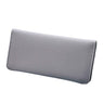 New Fashion Women Solid Color Long Design Leather Wallet