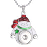 Santa Claus Snap Necklace Pendant For Women