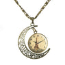 Fashion Bronze Moon Pendant Necklace