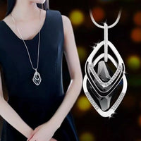 new Round Statement Maxi Colar Chain Long Necklaces Pendant - sparklingselections