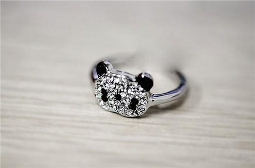 Lady Shiny Small Panda Ring – sparklingselections
