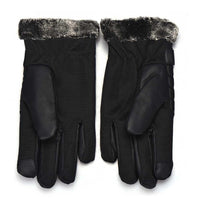 Anti Slip Men Thermal Winter Sports Leather Touch Screen Gloves - sparklingselections