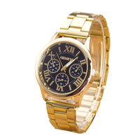 Womens Roman Numerals Quartz Stainless Steel Watch - sparklingselections