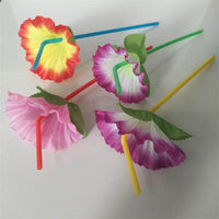 20pcs Color Flower Party Drinking Straws - sparklingselections