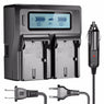 New Dual LCD Battery Charger for Canon LP-E6