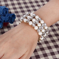 Elegant Elastic Infinity Bridal Tennis Bracelet - sparklingselections
