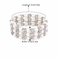 Elegant Elastic Infinity Bridal Tennis Bracelet - sparklingselections