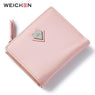 Pink Love Heart Short Wallet Purse For Fashion Lady