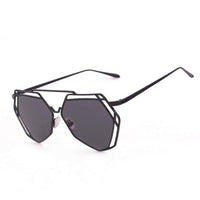 New Fashion Twin-Beams Metal Frame Mirror Sun Glasses - sparklingselections