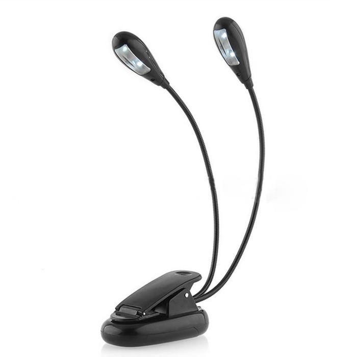 Adjustable Goosenecks Clip on LED Lamp For Book Reading ...