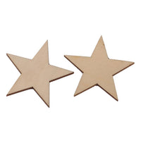 5 cm 25Pcs Romatic Style Wood Star - sparklingselections