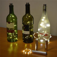 Bright Colorful Bottle Light with 15 LED for Christmas Home Decor - sparklingselections